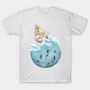 Sailing to the mermaids T-Shirt